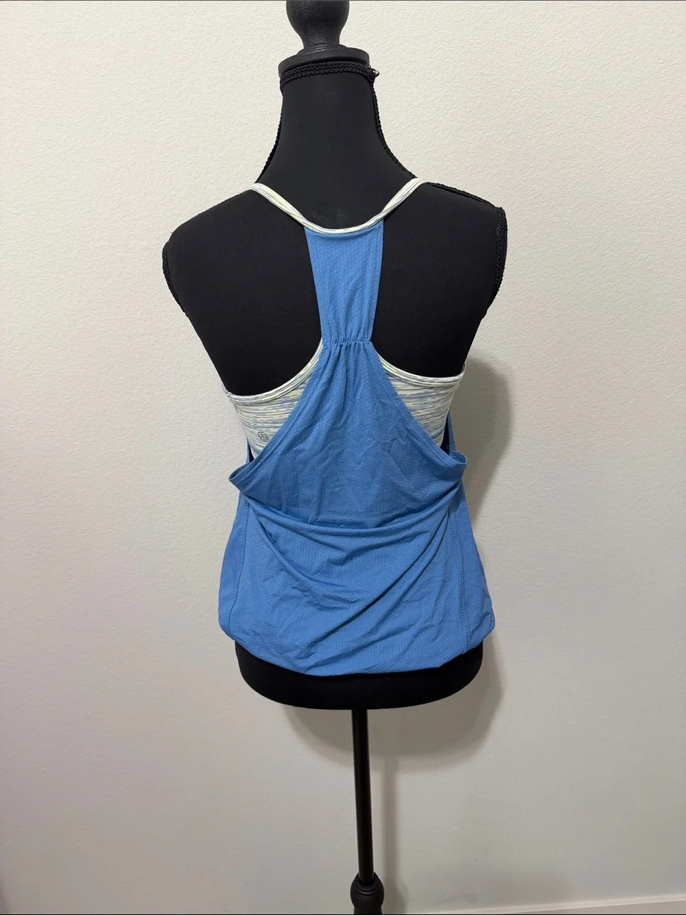 lululemon athletica Light Blue Tank with Silver Accents B2